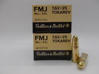 Sellier & Bellot 7.62x25 Tokarev 85gr FMJ