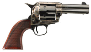 Taylors & Company 556217DE Short Stroke Runnin Iron Deluxe 45 Colt (LC) 6rd 3.50" Blued Cylinder & Barrel Color Case Hardened Steel Frame Checkered Walnut Grip (Taylor Tuned)