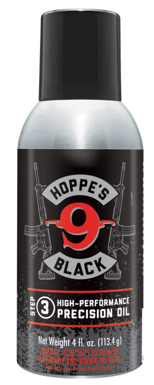 Hoppe's HBL4A Black Precision Oil Lubricates and Protects Against Corrosion 4 oz. Aerosol Can with Extension Tube