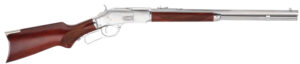Taylors & Company 550232 1873 45 Colt (LC) Caliber with 10+1 Capacity, 20" Barrel, Silver Metal Finish & Walnut Fixed Pistol Grip Stock Right Hand (Full Size)
