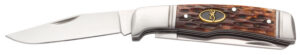 Browning 3220012 Joint Venture 2.88" Folding Drop Point/Spey Point Plain 8Cr13MoV SS Blade Brown Jigged Bone Handle