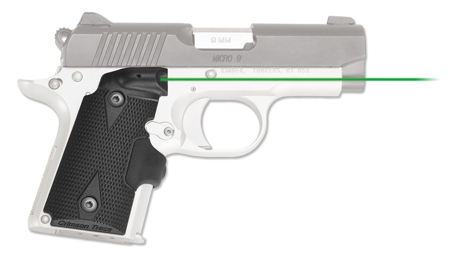 Crimson Trace 0156201 Lasergrips Fits Kimber Micro 9, Green Laser Black Polymer