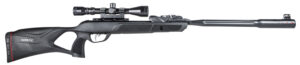 Gamo 6110063354 Swarm Fusion 10X Gen 3 Gas Piston 177 10rd Shot Black Black Fluted Steel Barrel Black Receiver Black All Weather Lightweight Thumbhole Stock Scope 3-9x40mm