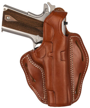 1791 Gunleather BHX1CLCBRR BHX OWB 01 Classic Brown Leather Belt Slide Fits 4-5" 1911