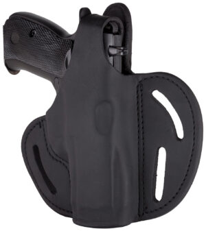 1791 Gunleather BHX3SBLR BHX OWB Size 03 Stealth Black Leather Belt Slide Compatible w/Glock/S&W M&P Shield Right Hand