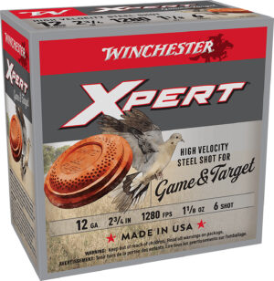 Winchester Ammo WE12GTH6 Super X Xpert High Velocity 12Gauge 2.75" 1 1/8oz 6Shot 25 Per Box/10 Case