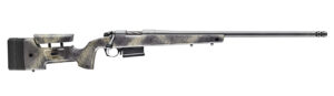 Bergara Rifles B145371 B-14 Wilderness HMR 308 Win 5+1 20" Threaded, Sniper Gray Cerakote Barrel/Rec, Adj. SoftTouch Woodland Camo Stock with Mini-Chassis, Omni Muzzle Brake