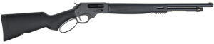 Henry H018X410 Lever X Model 410 Gauge with 19.80" Barrel, 2.5" Chamber, 5+1 Capacity, Blued Metal Finish & Black Synthetic Stock Ambidextrous Hand (Full Size)