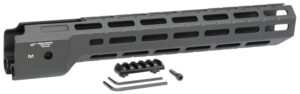 Midwest Industries MICRPC9X Combat Ruger PC9 M-Lok Handguard Black Hardcoat Anodized 6061-T6 Aluminum 14"