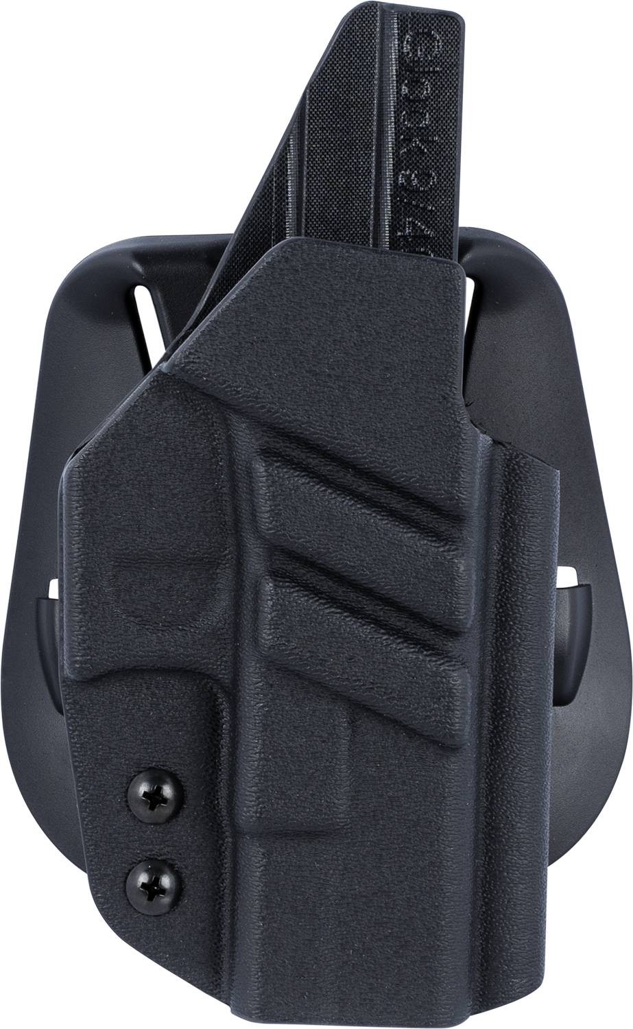 1791 Gunleather TACPDHOWBGLOCKBLKR Tactical Kydex OWB Black Kydex Paddle Compatible w/Glock Right Hand