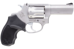 Taurus 2942039 942  22 LR 8rd 3" Barrel, Overall Matte Finish Stainless Steel & Finger Grooved Black Polymer Grip