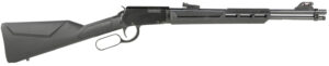Rossi RL22181SY Rio Bravo  Lever Action 22 LR Caliber with 15+1 Capacity, 18" Round Barrel, Polished Black Metal Finish & Black Synthetic Stock Right Hand (Full Size)