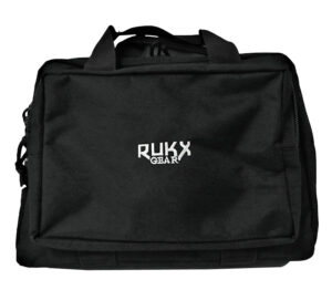 Rukx Gear ATICTDPCB Double Pistol Black 600D Polyester Holds 2 Handguns