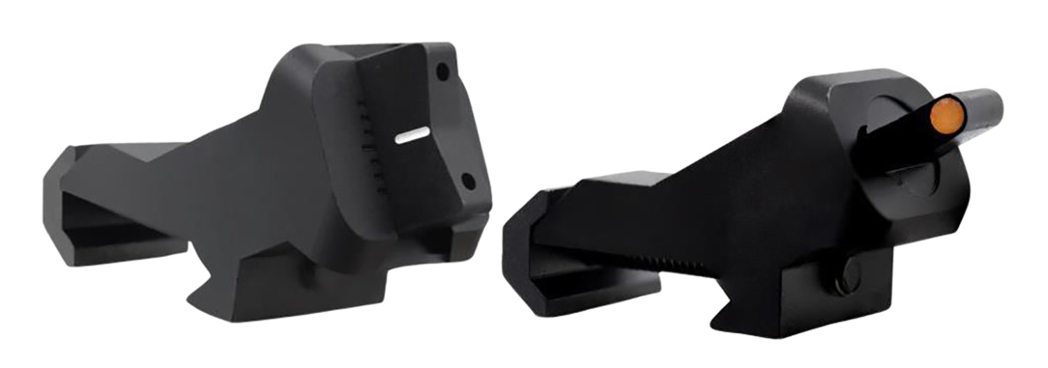 XS Sights AR00081N XTI2 45 Degree Offset BUIS Non-Tritium Set Black Orange Front White Stripe Rear for AR-15