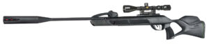 Gamo 611003865554 Swarm Magnum 10X Gen 3 Gas Piston 22 10rd Shot Black Black Steel Barrel Black Receiver Black All Weather Lightweight Thumbhole Stock Scope 3-9x40mm