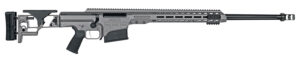 Barrett 18489 MRAD  300 Win Mag 26" 10+1 Gray Gray Folding with Adjustable LOP Stock Black Polymer Grip Right Hand