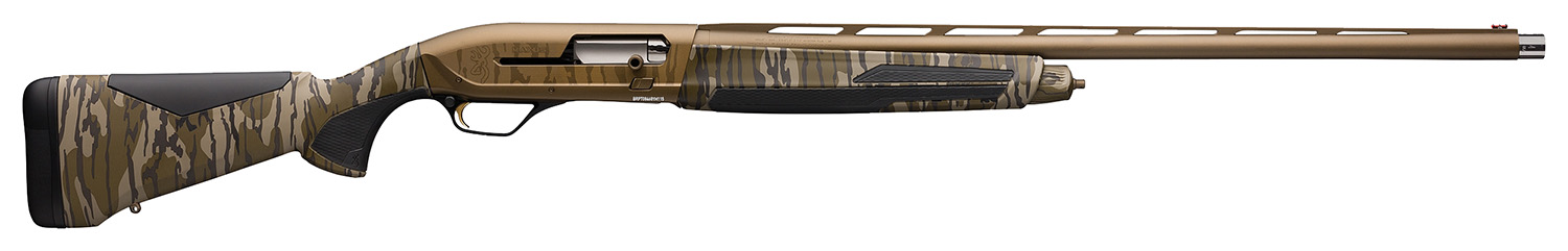 Browning 011743205 Maxus II Wicked Wing 12 Gauge 3.5" 4+1 26" Burnt Bronze Cerakote Barrel & Receiver, Mossy Oak Bottomland Synthetic Stock With SoftFlex Cheek Pad & Overmolded Grip Panels