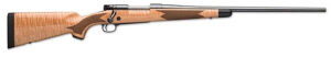Winchester Repeating Arms 535218294 Model 70 Super Grade 6.5 PRC Caliber with 3+1 Capacity, 24" Barrel, Polished Blued Metal Finish, Gloss AAA Maple Stock & No Sights Right Hand (Full Size)