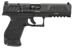 Walther Arms 2858169 PDP Compact Frame 9mm Luger 10+1 5" Black Steel Barrel, Black Optic Ready/Serrated Steel Slide, Black Polymer Frame w/Picatinny Rail, Textured Polymer Grip, Ambidextrous