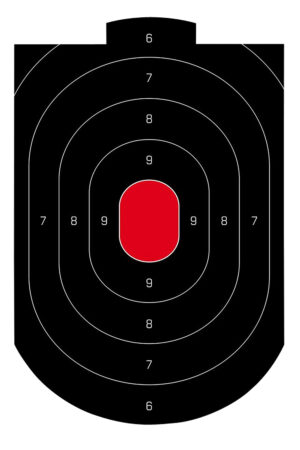 Birchwood Casey 35609 Dirty Bird  Oval Paper Target 12" x 18" 50 Per Pkg