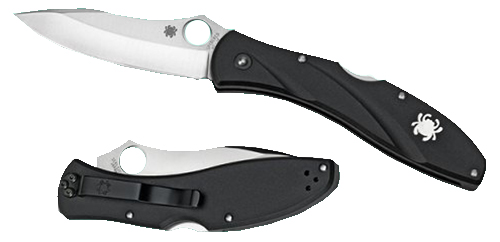 Spyderco C66PBK3 Centofante 3 3.14" Folding Drop Point Plain VG-10 SS Blade Black FRN Handle Includes Pocket Clip