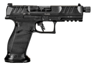 Walther Arms 2842521 PDP Pro SD 9mm Luger 18+1 5.10" Threaded Barrel, Black, Optic Cut/Serrated Slide, Polymer Frame with Pic. Rail, Performance Duty Grip, Flared Magwell