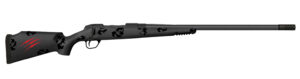Fierce Firearms FCTRG65CM24BBO CT Rage  6.5 Creedmoor Caliber with 4+1 Capacity, 24" Carbon Fiber Barrel, Black Cerakote Metal Finish & Blackout Camo Fixed Fierce Tech C3 Stock, Right Hand (Full Size)