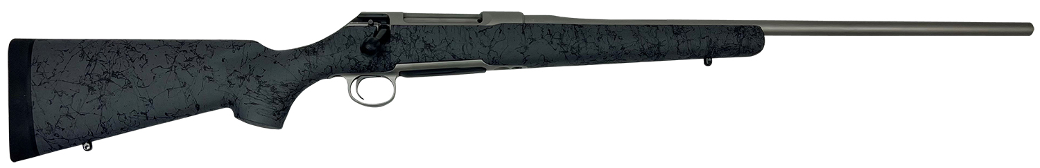 Sauer S1HSGP65P 100 6.5 PRC Caliber with 4+1 Capacity, 24″ Barrel, Gray Cerakote Metal Finish & Gray Black Webbed Fixed HS Precision Stock Right Hand (Full Size)