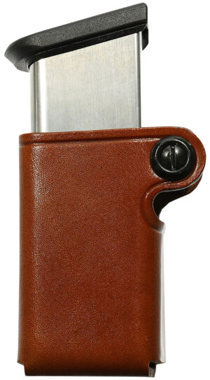Galco SMC22 SMC Mag Case Single Tan Leather Belt Loop Compatible w/ Walther P99 Belts 1.75" Wide Ambidextrous Hand