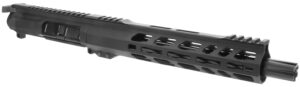 TacFire BU-9MM-10 Pistol Upper Assembly  9mm Luger Caliber with 10" Black Nitride Barrel, Black Anodized 7075-T6 Aluminum Receiver & M-LOK Handguard for AR-Platform Includes Bolt Carrier Group