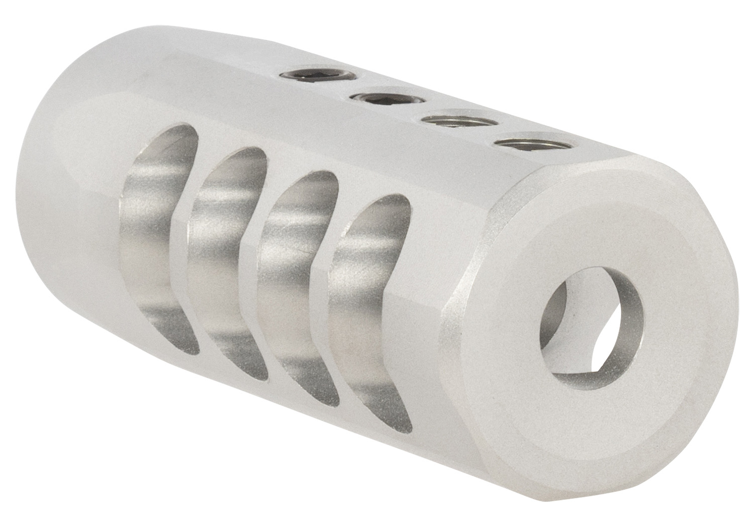 Christensen Arms 8100001702 Side-Baffle Natural Titanium, 5/8"-24 tpi Threads, 338 Cal (.920" D Bull barrel)