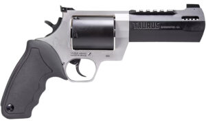 Taurus 2500055RH Raging Hunter  Large Frame 500 S&W Mag 5rd 5.12" Matte Black Ported/Target Crown Barrel, Matte Black Oxide Cylinder, Matte Stainless Stainless Steel Frame, Black Rubber Grip