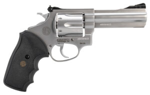 Rossi 2RM649 RM64  357 Mag 6 Shot 4" Matte Stainless Steel Barrel, Cylinder & Frame Textured Black Rubber Grip