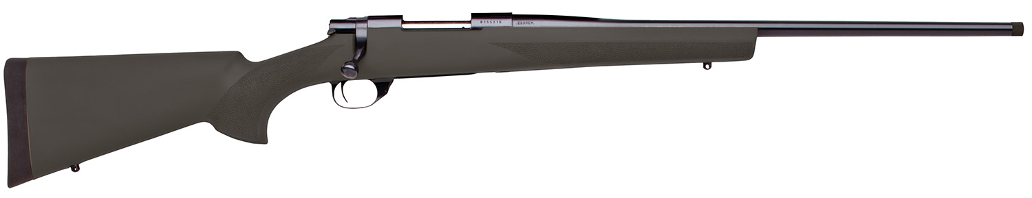 Howa HGR72502 M1500 Hogue Full Size 6.5 Creedmoor 5+1 24" Blued Heavy Barrel, Blued Drilled & Tapped Stainless Steel Receiver, Hogue OverMolded Black Synthetic Stock, Right Hand