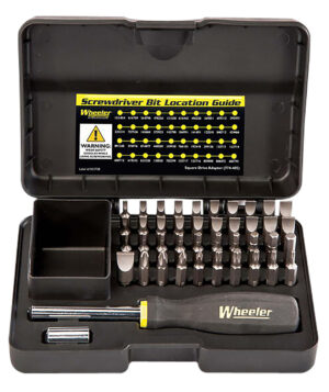 Wheeler 4001006 Gunsmithing Screwdriver Set Black 43 Pieces