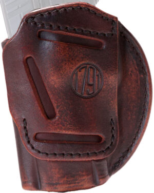 1791 Gunleather 4WH6VTGR 4-Way IWB/OWB Size 06 Vintage Leather Belt Clip Compatible w/Glock 21/Walther PDP Right Hand