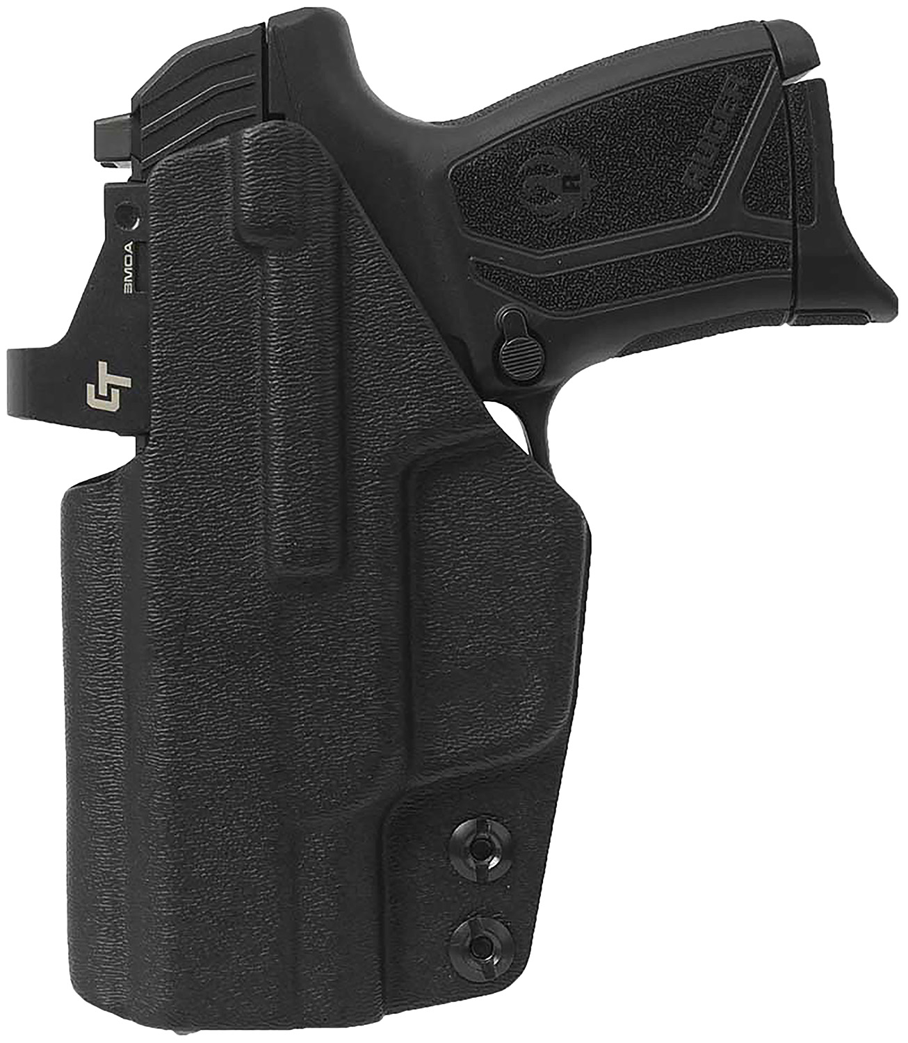 1791 Gunleather TACIWBMAX9BLKR Tactical Kydex IWB Black Kydex Belt Clip Fits Ruger Max-9 Right Hand