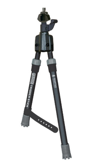 Primos 65828 Trigger Stick  Short 12"-16.50", Black, Spartan Precision Magnetic Attachment System