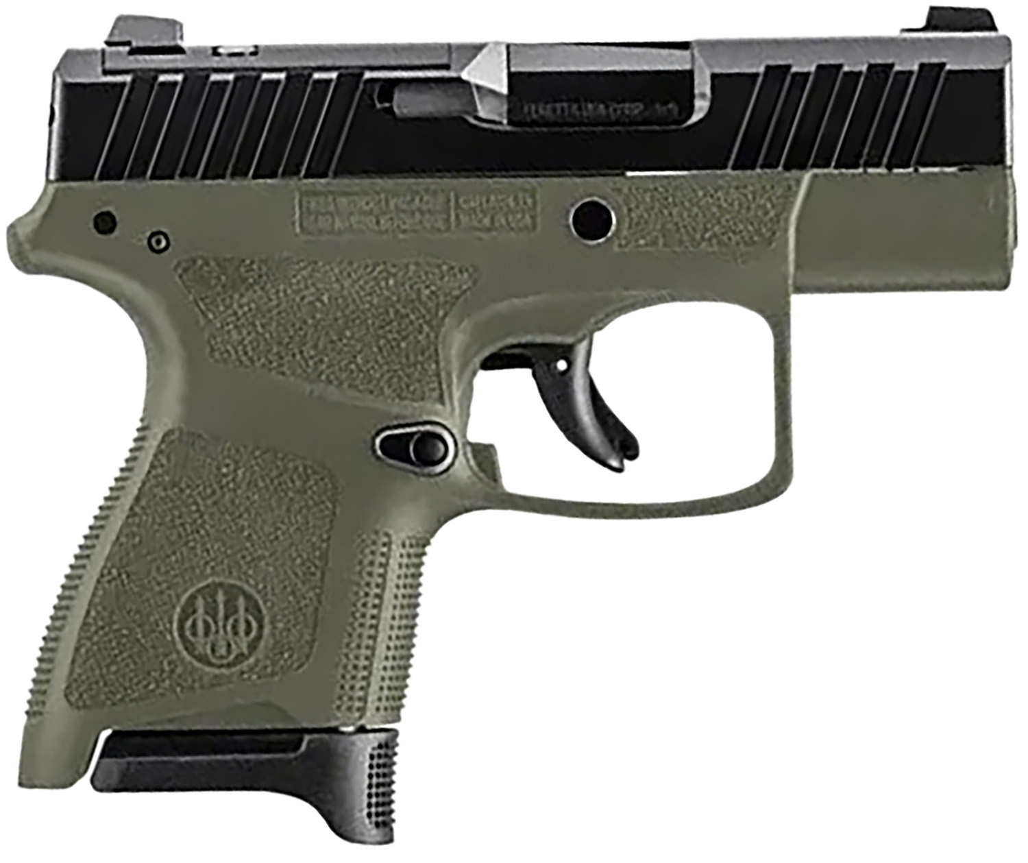 Beretta USA JAXN9278A1 APX A1 Carry Micro-Compact Frame 9mm Luger 8+1 3" Blued Steel Barrel, Black Serrated Steel Slide, OD Green Polymer Frame, Polymer Grip