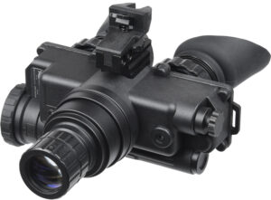 AGM Global Vision 12W7P122154211 Wolf-7 PRO NW1 Night Vision Goggles Black 1x 27mm, Generation 2+ Level 1, 45-54 lp/mm Resolution, White Filter