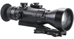 AGM Global Vision 15WP4423474111 Wolverine Pro-4 3APW Night Vision Rifle Scope Matte Black 4x70mm Gen 3 Auto-Gated White Phosphor Illuminated Red Chevron w/Ballistic Drop Reticle