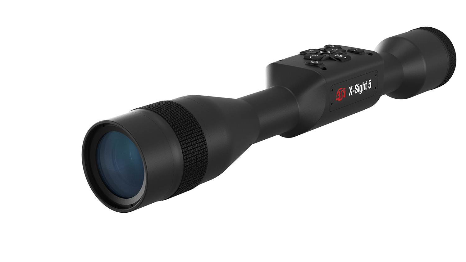 ATN DGWSXS3155P X-Sight 5 Night Vision Rifle Scope Black Anodized 3-15x 30mm Tube Gen 5 Smart Mil Dot Reticle