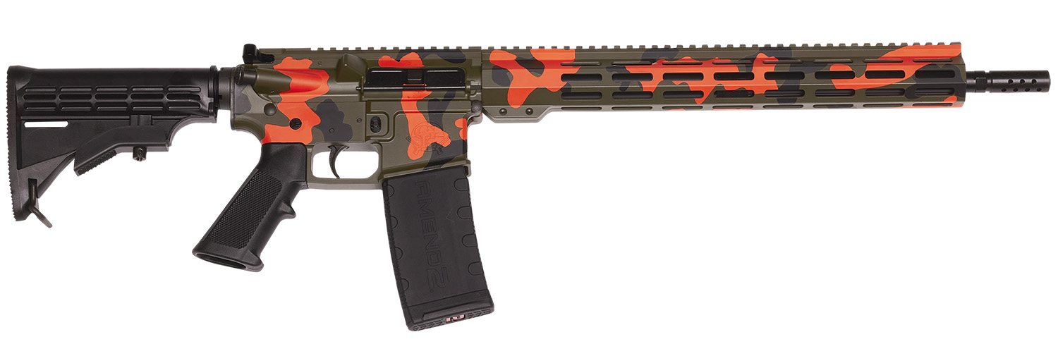 Great Lakes Firearms GL15223MCMP AR-15 Mission 223 Wylde 30+1 16", Deer Camp Camo Rec/15" M-Lok Handguard, Black Carbine Stock & A2 Grip, Muzzle Brake