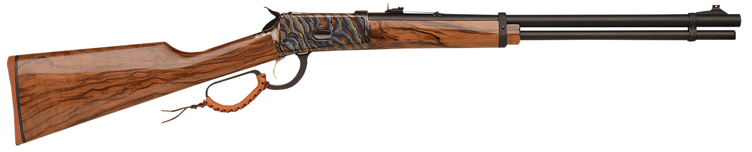 Gforce Arms GFLVR357CC Saddlehorn Full Size 357 Mag 10+1 20" Blued Steel Barrel, Color Case Hardened Aluminum Receiver, Turkish Walnut Fixed Stock