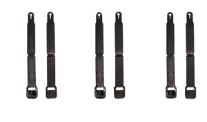 High Speed Gear 91SC12BK MOLLE Clips Short, Black Injection Molded Fits MOLLE (12 Pack)