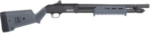 Mossberg 51606 590S w/Optic Compact 12 Gauge Pump 3" 5+1 18.50" Matte Blued Steel Barrel, Drilled & Tapped Receiver, MOE Forend, Gray Magpul SGA Adj Stock Synthetic Stock, Holosun Micro Dot