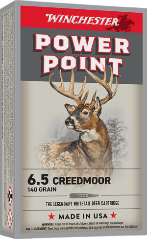 Winchester Ammo X652 Power-Point  6.5Creedmoor 140gr 20 Per Box/10 Case