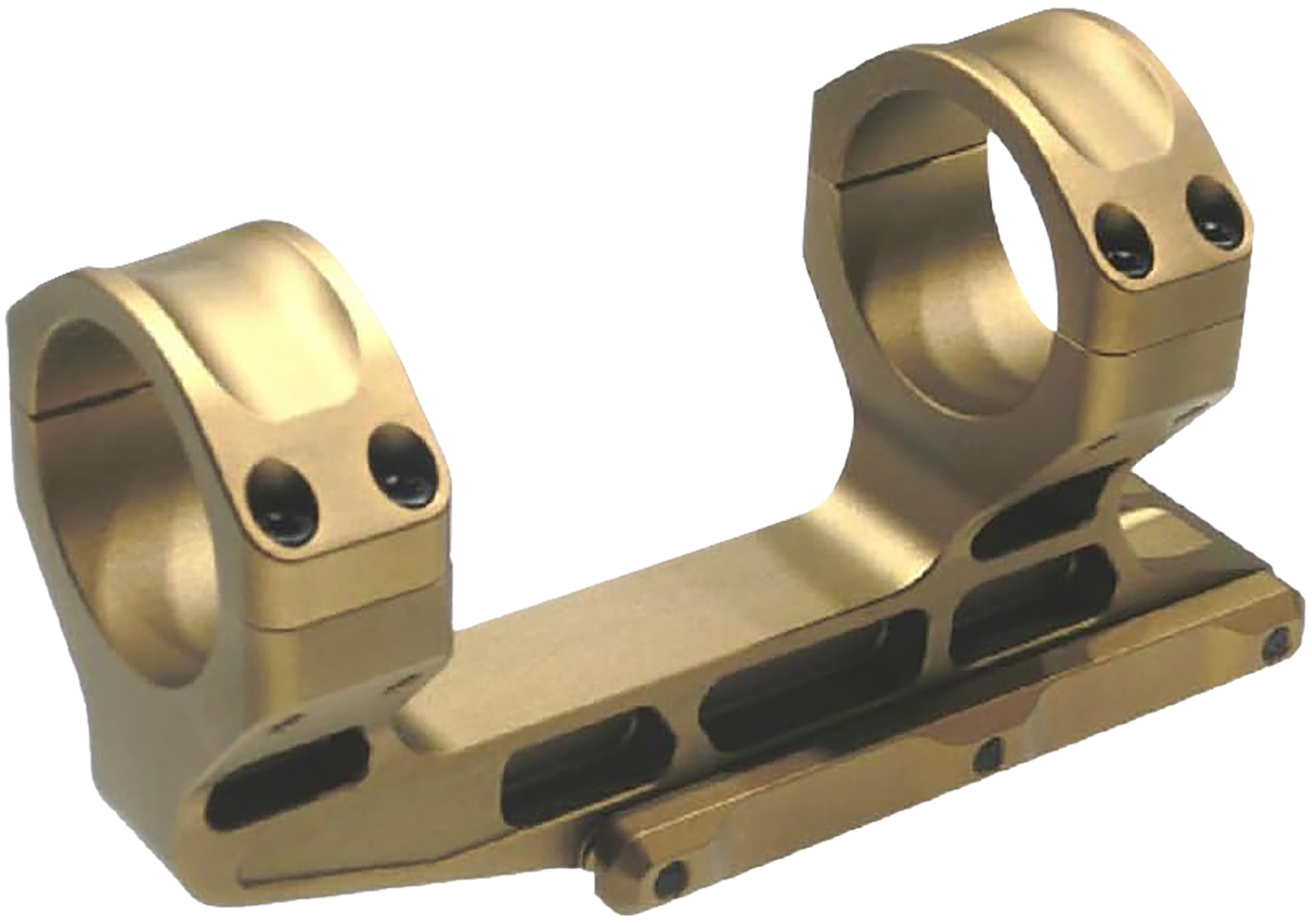 Unity Tactical LLC FSTS34205F Fast LPVO Scope Mount/Ring Combo 34 mm Flat Dark Earth