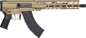 CMMG 86A8E0BCT Dissent MK47 7.62x39mm 30+1 12.50" Black Nitride Threaded Barrel, M-LOK Handguards, Coyote Tan Cerakote Aluminum Picatinny Rail Receiver