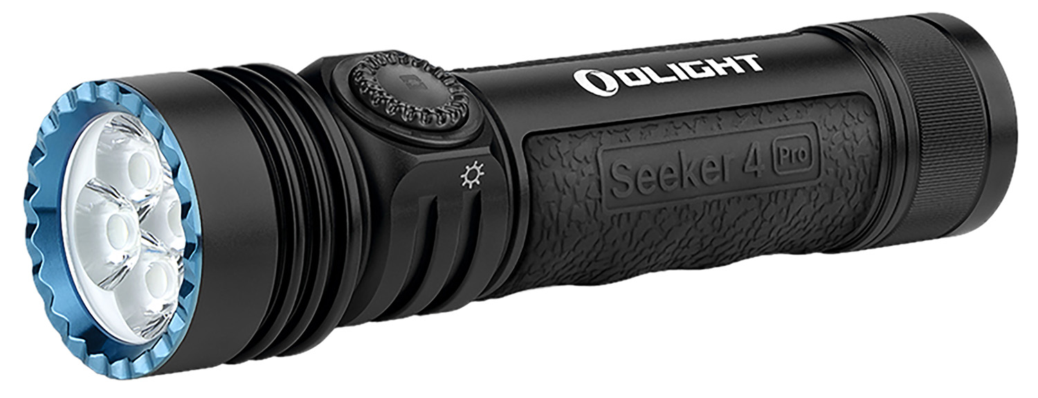 Olightstore Usa Inc SEEKER4PROMTBKCW Seeker 4 Pro Matte Black 5/50/300/600/1,200/4,600 Lumens White LED